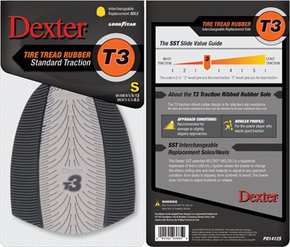 Gray Dexter Accessories T3 Average Traction Sole